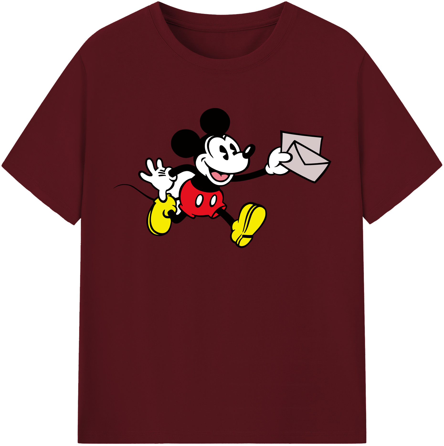 （画像用） ミッキーマウス Mickey Mouse 綿100％半袖Tシャツ（フロントプリント）